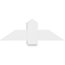 Ekena Millwork Eugene Architectural Grade PVC Gable Bracket, 36"W x 12"H x 2"D x 6"F, 8/12 Pitch GBP036X12X0206EUG00 - alternate 2